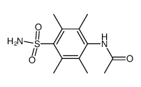 4-acetylamino-2,3,5,6-tetramethyl-benzenesulfonic acid amide Structure