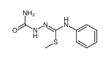 1-carbamoyl-S-methyl-4-phenyl-iso thiosemicarbazide结构式