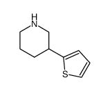 3-(thiophen-2-yl)piperidine结构式