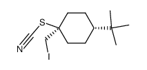 1-iodomethyl-t-4-t-butyl-r-1-thiocyanatocyclohexane结构式