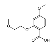 4-methoxy-2-(2-methoxyethoxy)benzoic acid Structure