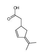 2-(4-(propan-2-ylidene)cyclopent-2-en-1-yl)acetic acid结构式