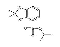propan-2-yl 2,2-dimethyl-1,3-benzodithiole-4-sulfonate结构式