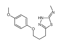 5-[3-(4-methoxyphenoxy)propyl]-N-methyl-1,3,4-thiadiazol-2-amine结构式