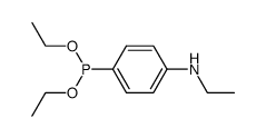 diethyl (p-(ethylamino)phenyl)phosphonite Structure