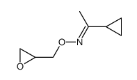 (2S)-O-(1,2-epoxypropyl)cyclopropyl methyl ketone oxime Structure