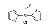 chloro-(chloromethyl)-dithiophen-2-ylsilane结构式