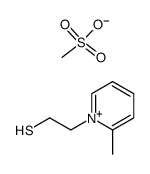 1-(2-mercaptoethyl)-2-methylpyridinium methanesulfonate Structure