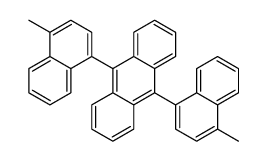 9,10-bis(4-methylnaphthalen-1-yl)anthracene结构式