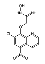 2-(7-chloro-5-nitroquinolin-8-yl)oxy-N'-hydroxyethanimidamide Structure