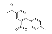 1-[4-(4-METHYL-4H-PYRAZIN-1-YL)-3-NITRO-PHENYL]-ETHANONE structure