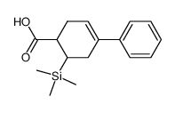 3-(trimethylsilyl)-2,3,4,5-tetrahydro-[1,1'-biphenyl]-4-carboxylic acid结构式
