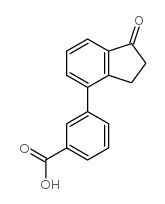 3-(1-Oxo-2,3-dihydro-inden-4-yl)benzoic acid structure