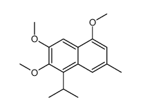 2,3,5-trimethoxy-7-methyl-1-propan-2-ylnaphthalene结构式