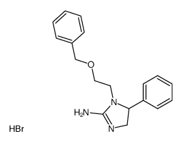 1-(2-Benzyloxy-ethyl)-5-phenyl-4,5-dihydro-1H-imidazol-2-ylamine; hydrobromide Structure