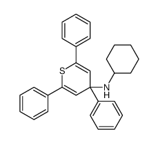 N-cyclohexyl-2,4,6-triphenylthiopyran-4-amine Structure