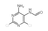 N-(4-amino-2,6-dichloro-pyrimidin-5-yl)formamide结构式