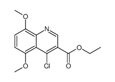 4-Chloro-5,8-dimethoxy-quinoline-3-carboxylic acid ethyl ester Structure