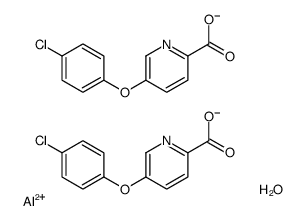 bis[[5-(4-chlorophenoxy)pyridine-2-carbonyl]oxy]aluminum,hydrate结构式