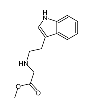 methyl 2-[2-(1H-indol-3-yl)ethylamino]acetate结构式