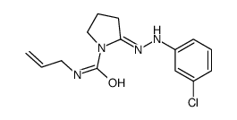 2-[(3-chlorophenyl)hydrazinylidene]-N-prop-2-enylpyrrolidine-1-carboxamide结构式