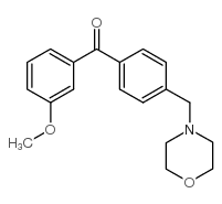 3-METHOXY-4'-MORPHOLINOMETHYL BENZOPHENONE Structure