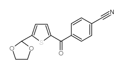 2-(4-CYANOBENZOYL)-5-(1,3-DIOXOLAN-2-YL)THIOPHENE结构式