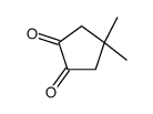4,4-dimethylcyclopentane-1,2-dione Structure