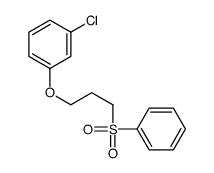 1-[3-(benzenesulfonyl)propoxy]-3-chlorobenzene Structure