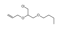 1-(3-chloro-2-prop-2-enoxypropoxy)butane Structure