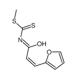 methyl N-[3-(furan-2-yl)prop-2-enoyl]carbamodithioate结构式