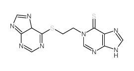 1-[2-(5H-purin-6-ylsulfanyl)ethyl]-7H-purine-6-thione Structure