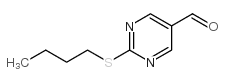 2-butylsulfanylpyrimidine-5-carbaldehyde structure