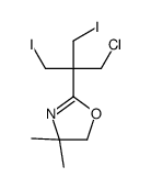 2-[1-chloro-3-iodo-2-(iodomethyl)propan-2-yl]-4,4-dimethyl-5H-1,3-oxazole Structure