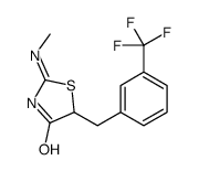 2-(methylamino)-5-[[3-(trifluoromethyl)phenyl]methyl]-1,3-thiazol-4-one结构式