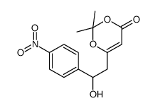 6-[2-hydroxy-2-(4-nitrophenyl)ethyl]-2,2-dimethyl-1,3-dioxin-4-one Structure