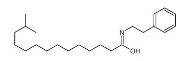 13-methyl-N-(2-phenylethyl)tetradecanamide结构式