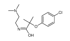 2-(4-chlorophenoxy)-N-[2-(dimethylamino)ethyl]-2-methylpropanamide结构式