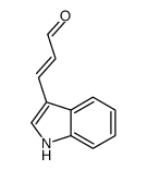 3-(1H-indol-3-yl)prop-2-enal结构式