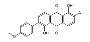 2-chloro-1,5-dihydroxy-6-(4-methoxyphenyl)anthracene-9,10-dione Structure