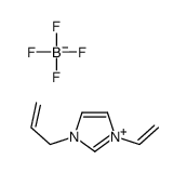 1-Allyl-3-vinyl-1H-imidazol-3-ium tetrafluoroborate structure