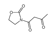 3-(1,3-dioxobutyl)oxazolidin-2-one Structure