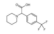 1-Piperidineacetic acid, α-[4-(trifluoromethyl)phenyl]结构式