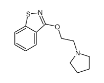 3-[2-(pyrrolidin-1-yl)ethoxy]-1,2-benzisothiazole结构式
