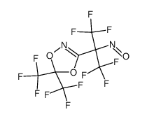 3-(α-nitrosohexafluoroisopropyl)-5,5-bis(trifluoromethyl)-1,4,2-dioxazoline Structure