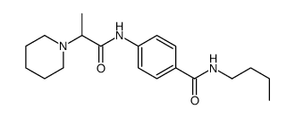N-butyl-4-(2-piperidin-1-ylpropanoylamino)benzamide结构式