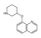 Quinoline, 8-(3-piperidinyloxy) Structure