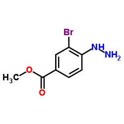 Methyl 3-bromo-4-hydrazinobenzoate Structure