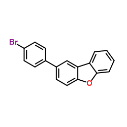 2-(4-Bromophenyl)dibenzo[b,d]furan结构式