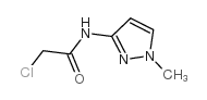 2-氯-N-(1-甲基-1H-吡唑-3-基)-乙酰胺结构式